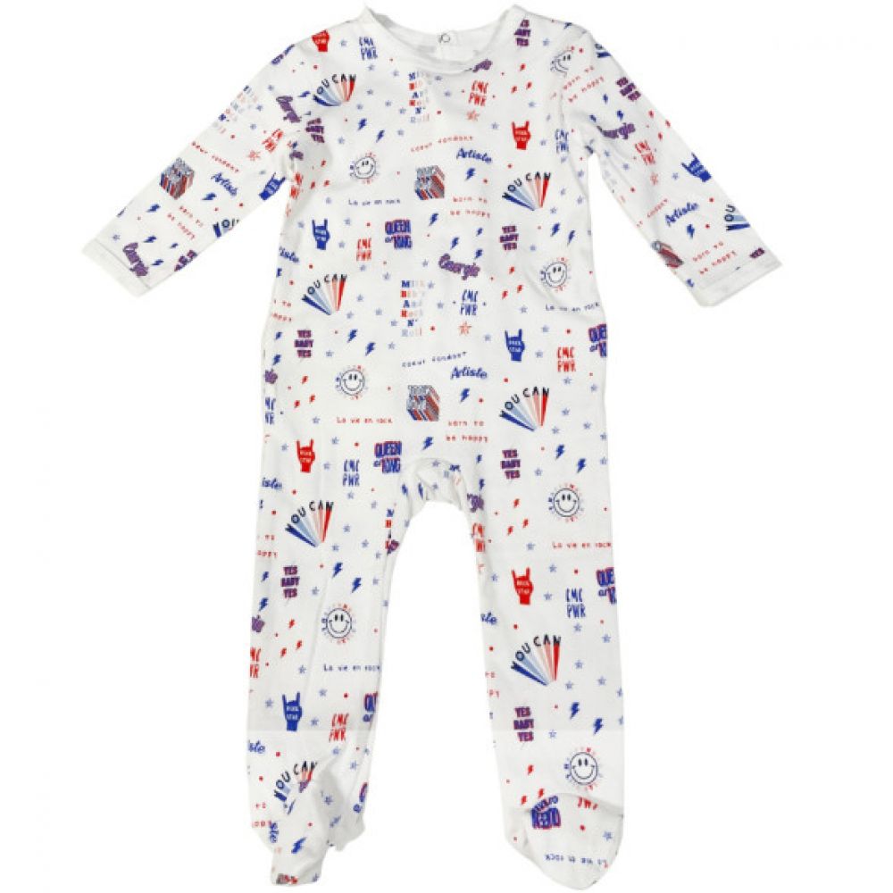 PYJAMA BB BLEU BLANC ROCK -Change Ma Couche