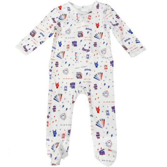 CHANGE MA COUCHE - PYJAMA BB BLEU BLANC ROCK