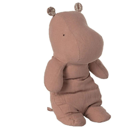 MAILEG - SAFARI FRIENDS, HIPPO, MEDIUM - ROSE