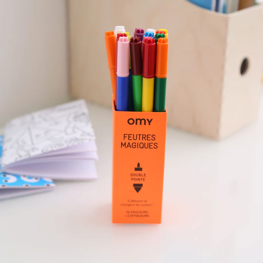 BOITE DE 16 FEUTRES MAGIQUES -Omy