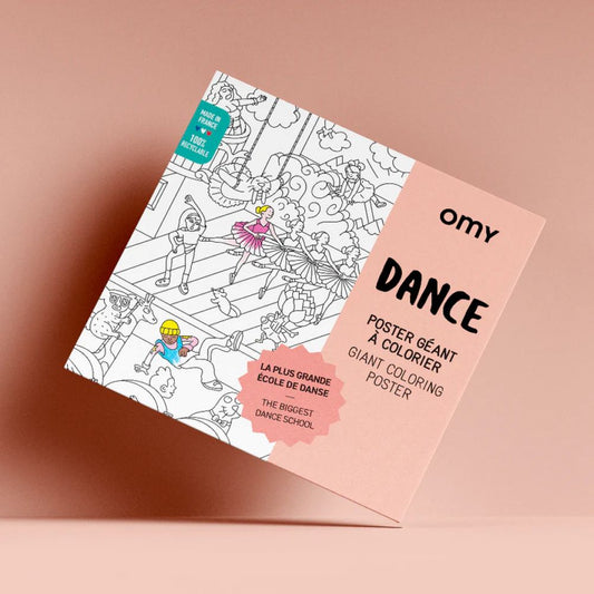 POSTER GEANT A COLORIER - DANCE -Omy