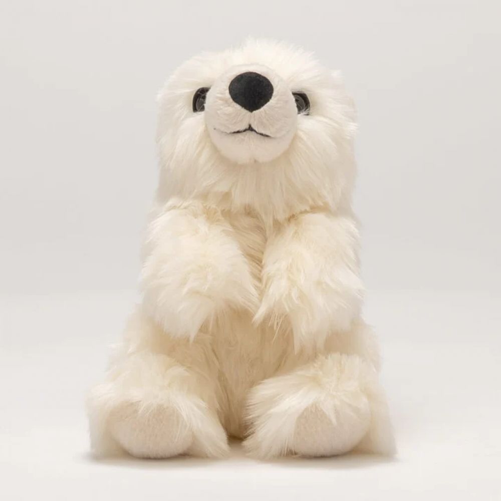 LA PELUCHERIE - OURS JULES DEBOUT CREME 20CM