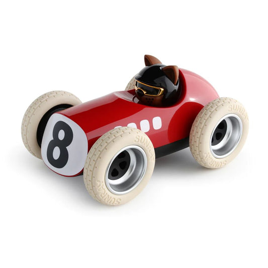 PLAYFOREVER - VOITURE EGG KARLOS HARDY ROUGE 26.5CM