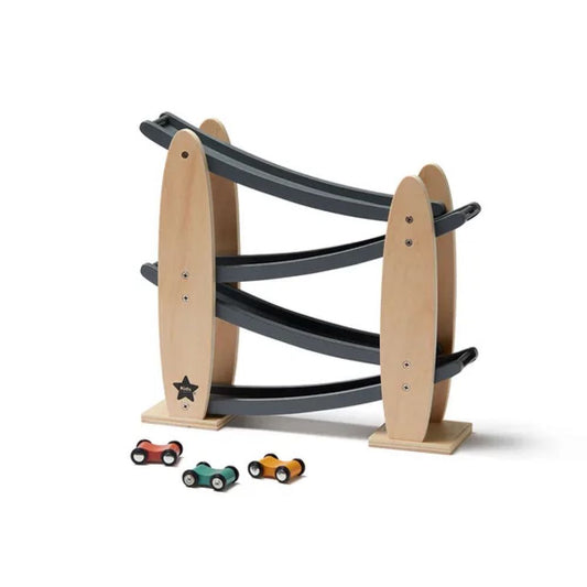 KIDS CONCEPT - CAR TRACK NATURAL/GREY AIDEN