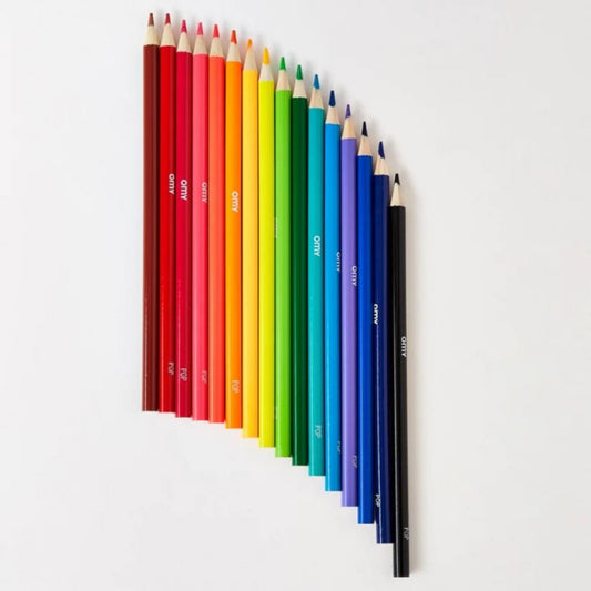 BOITE DE 16 CRAYONS DE COULEURS - POP