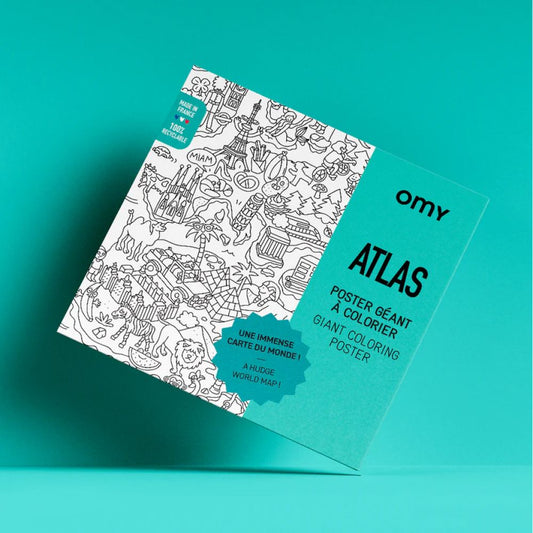 POSTER GEANT A COLORIER - ATLAS -Omy