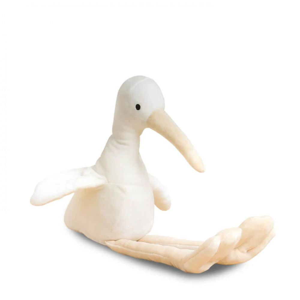 LA PELUCHERIE - MON PREMIER DOUDOU CIGOGNE 40 CM