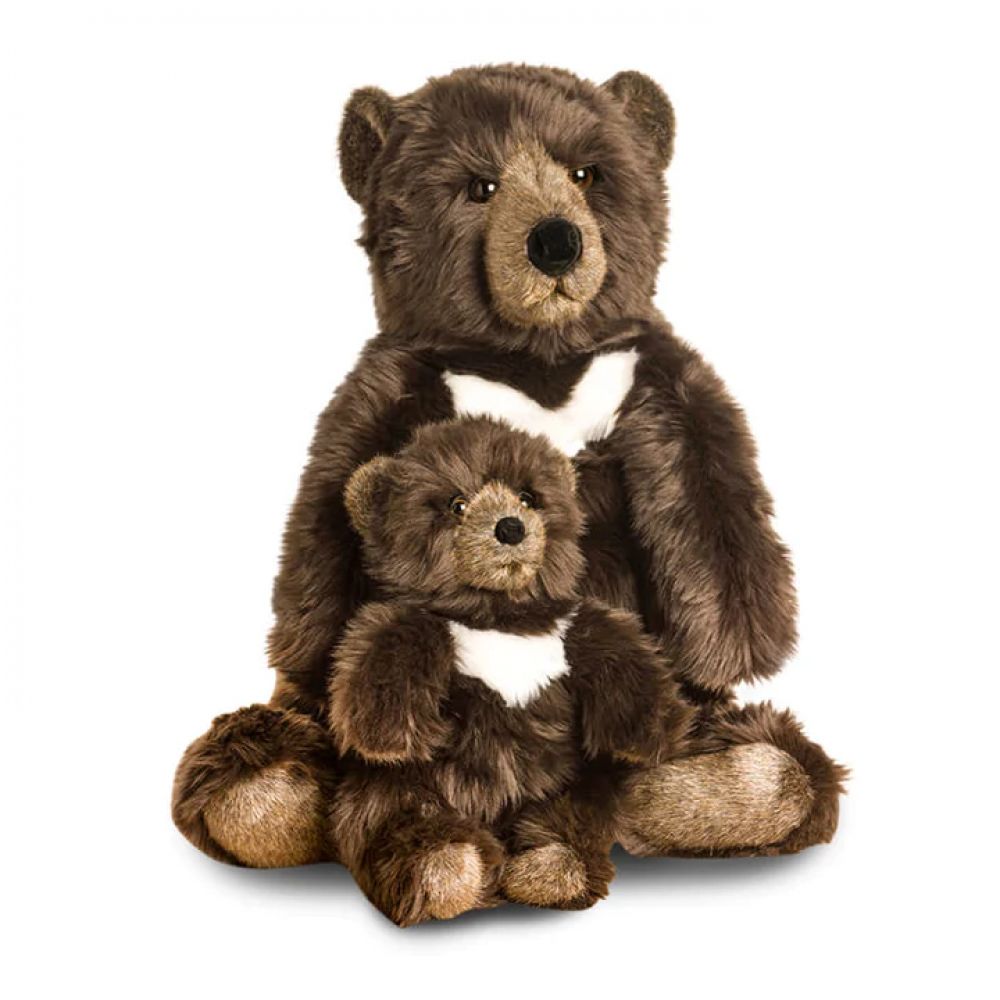 LA PELUCHERIE - OURS BRUN GABIN 35 CM