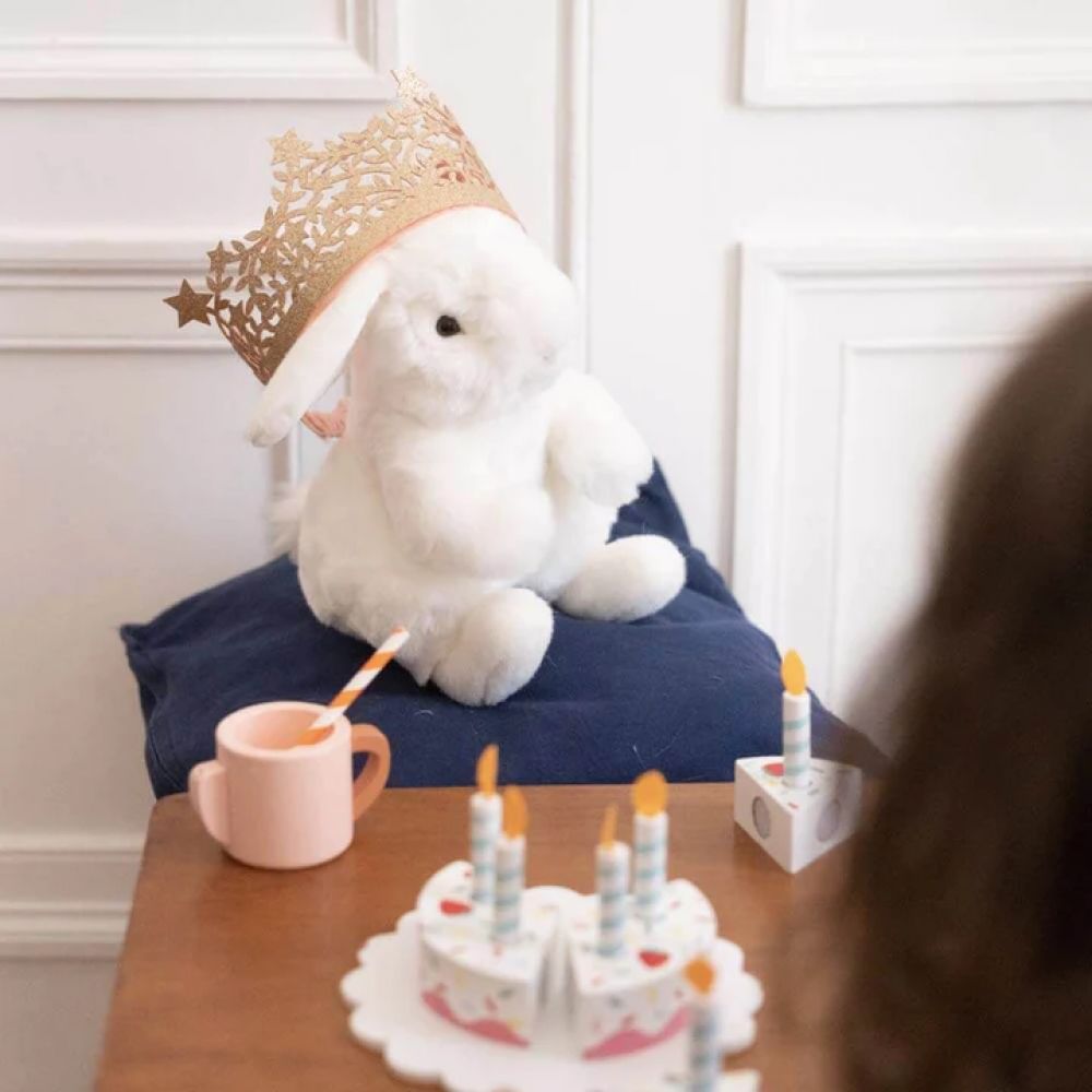 LAPIN ERNEST BLANC 30CM -La Pelucherie