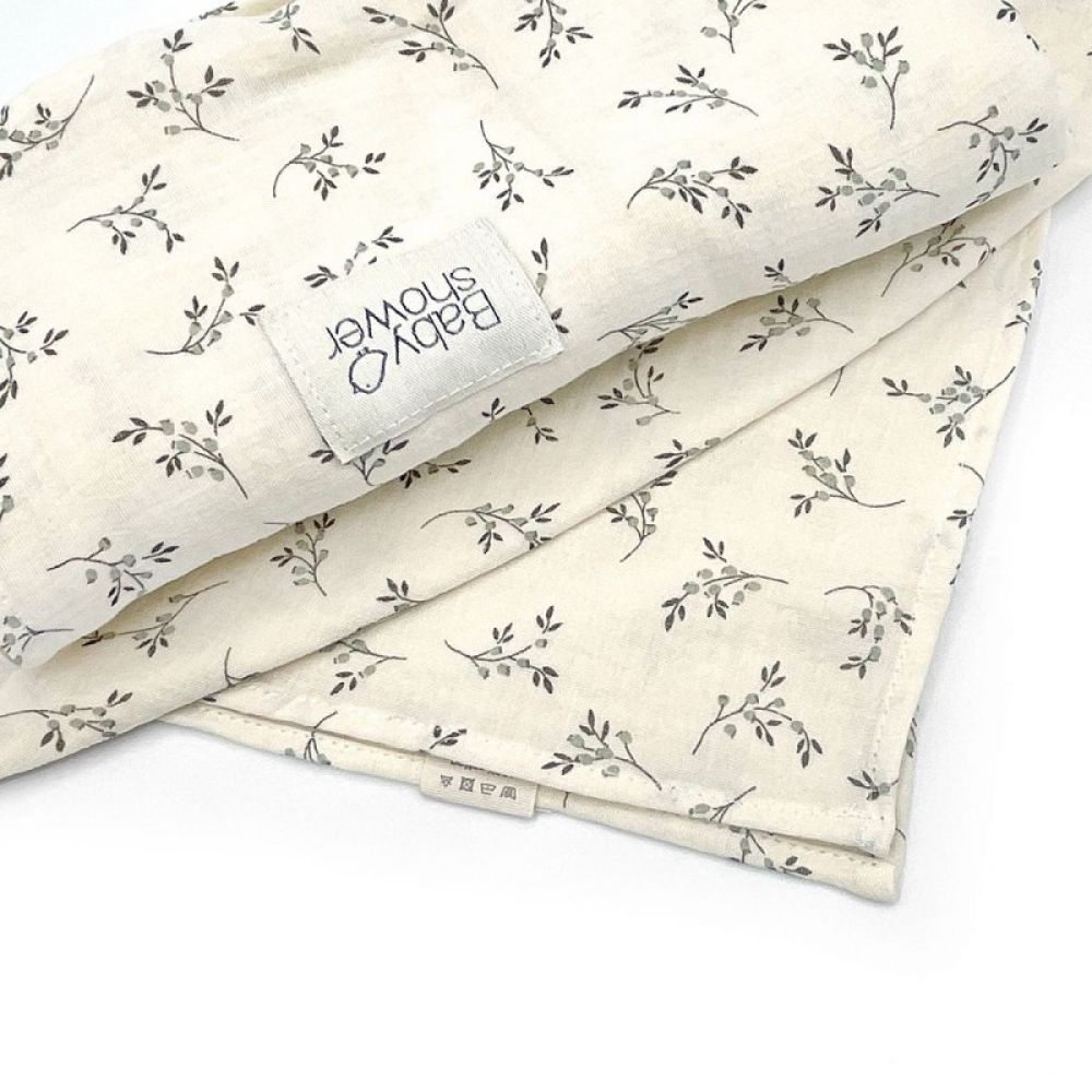 SET LANGES MINI & MAXI OLIVE BLOOM -Babyshower