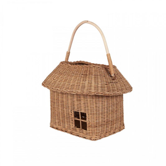 OLLI ELLA - RATTAN HUTCH BIG BASKET