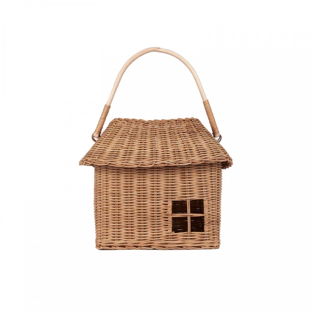 OLLI ELLA - RATTAN HUTCH BIG BASKET