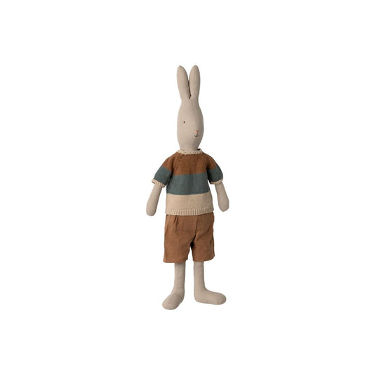 MAILEG - LAPIN TAILLE 4, CLASSIC-TEESHIRT TRICOTE ET SHORT