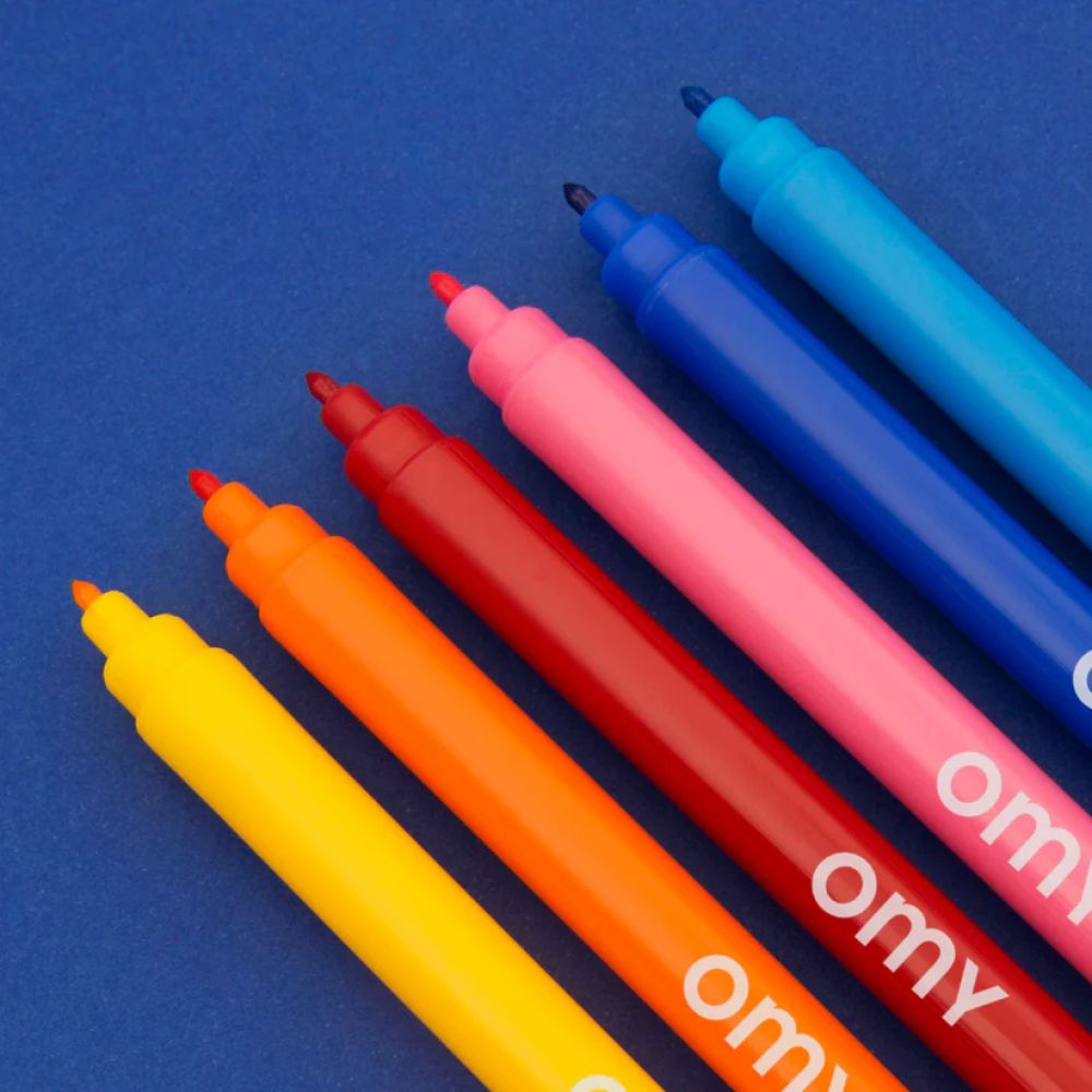 BOITE DE 16 FEUTRES ULTRALAVABLES -Omy