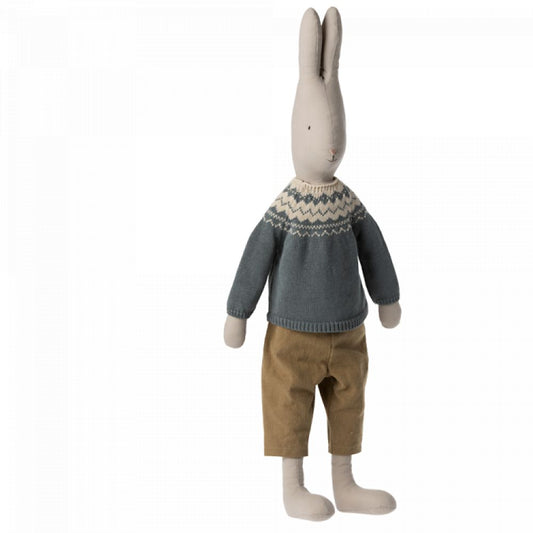 MAILEG - LAPIN TAILLE 5, PANTALON ET TRICOT BLEU