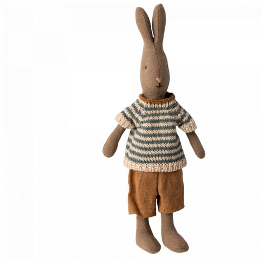 MAILEG - LAPIN TAILLE 1, MARRON - TRICOT ET SHORT