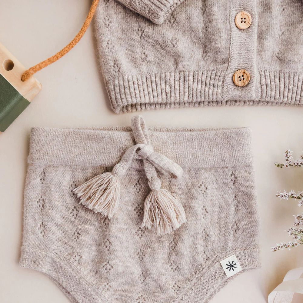 BLOOMER BEBE EN CACHEMIRE - CLARA BEIGE -Luno Tricot