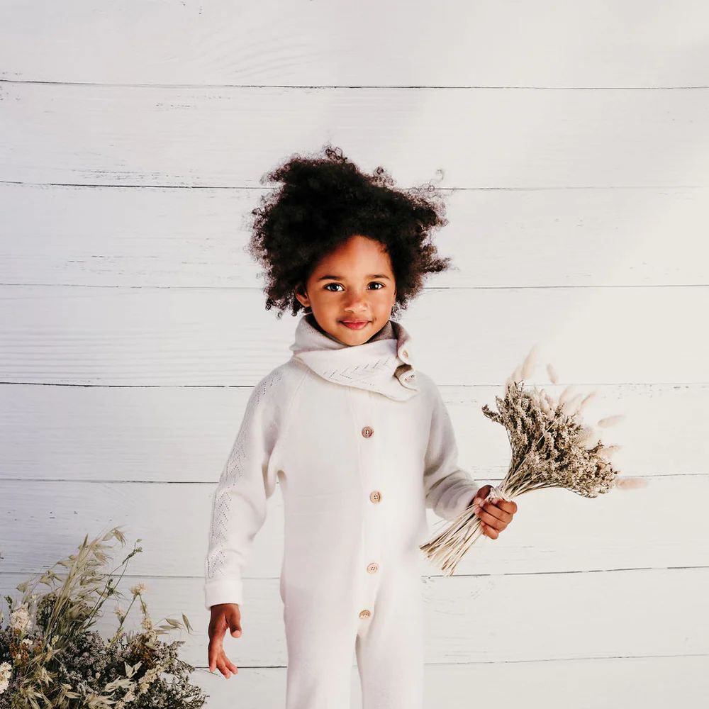 COMBINAISON BEBE EN CACHEMIRE - ALEXANDRA BLANCHE -Luno Tricot