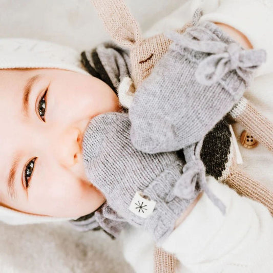 GANTS BEBE EN CACHEMIRE - ALEXANDRE GRIS -Luno Tricot