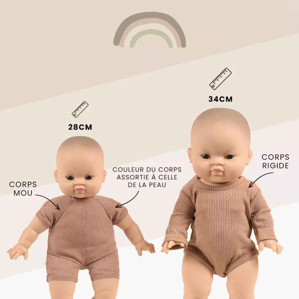 POUPEE 28CM - BABIES - GARANCE -Minikane