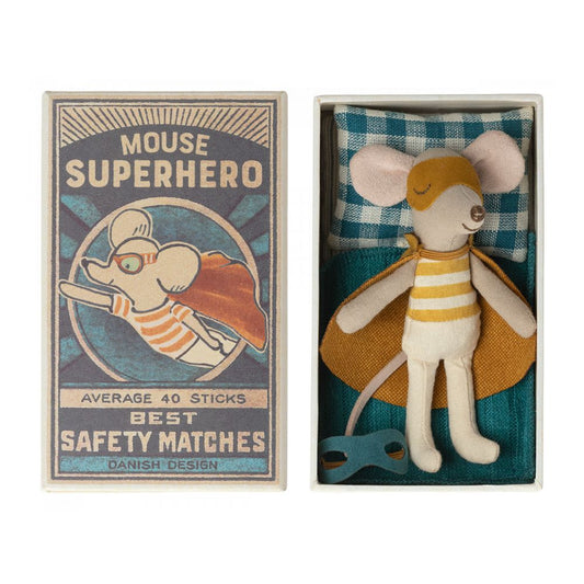 SOURIS SUPER HEROS, PETIT FRERE ET SA BOITE ASS