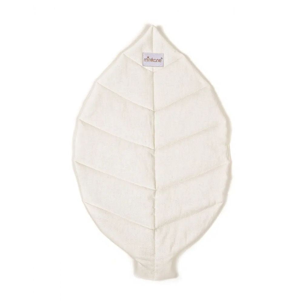 GORDIS - MATELAS FEUILLE EN COTON ECRU ET SON POCHON -Minikane