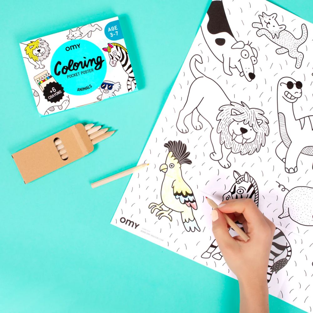 COLORIAGE POCKET - ANIMALS