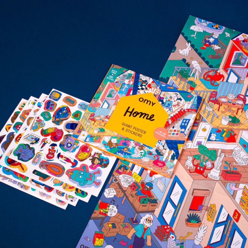 POSTER GEANT A STICKER HOME