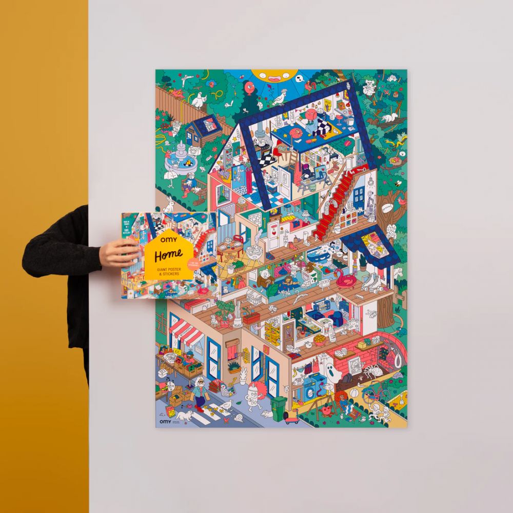 POSTER GEANT A STICKER HOME