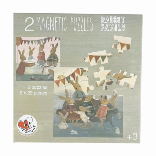 EGMONT - PUZZLE MAGNETIQUE FAMILLE LAPIN