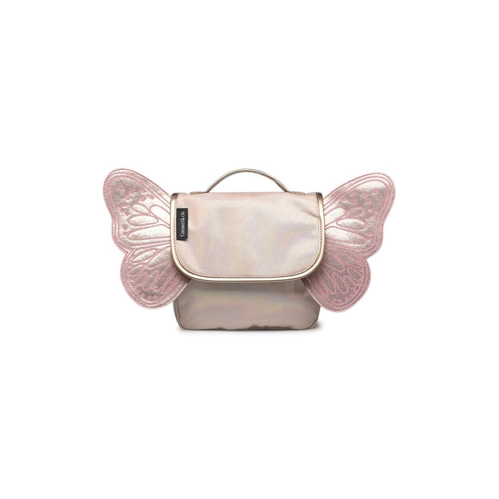 CARAMEL & CIE - SAC PAPILLON IRISE ROSE