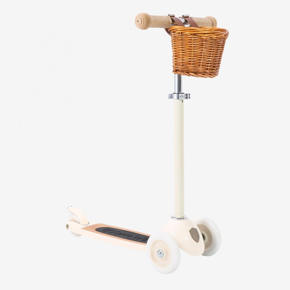 TROTTINETTE VINTAGE 3 ROUES CREME -Banwood