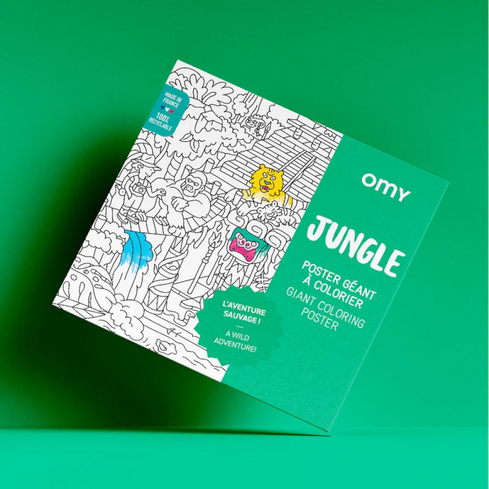 OMY - POSTER A COLORIER - JUNGLE