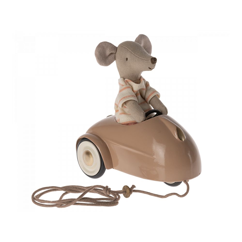 MAILEG - VOITURE DE SOURIS - ROSE DARK POWER