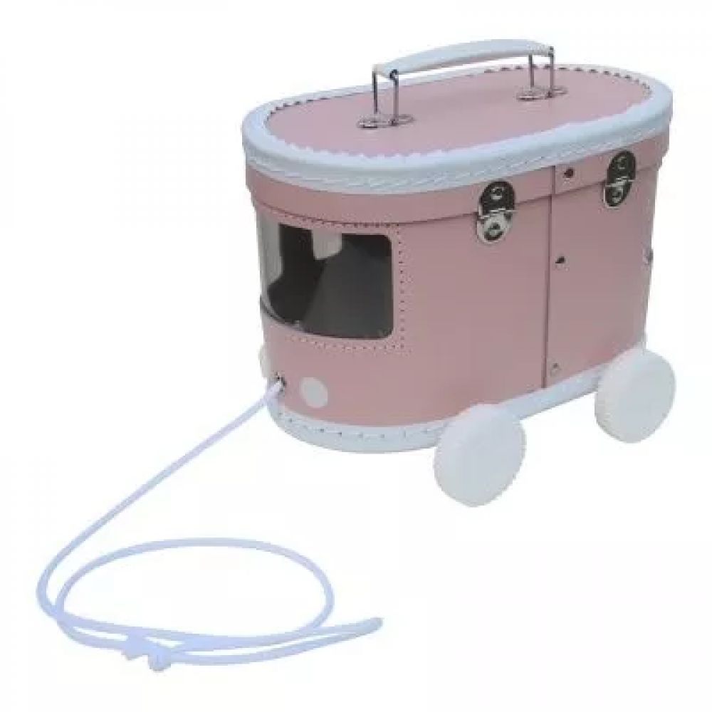 TRAMWAY BOITE A TIRER ROSE