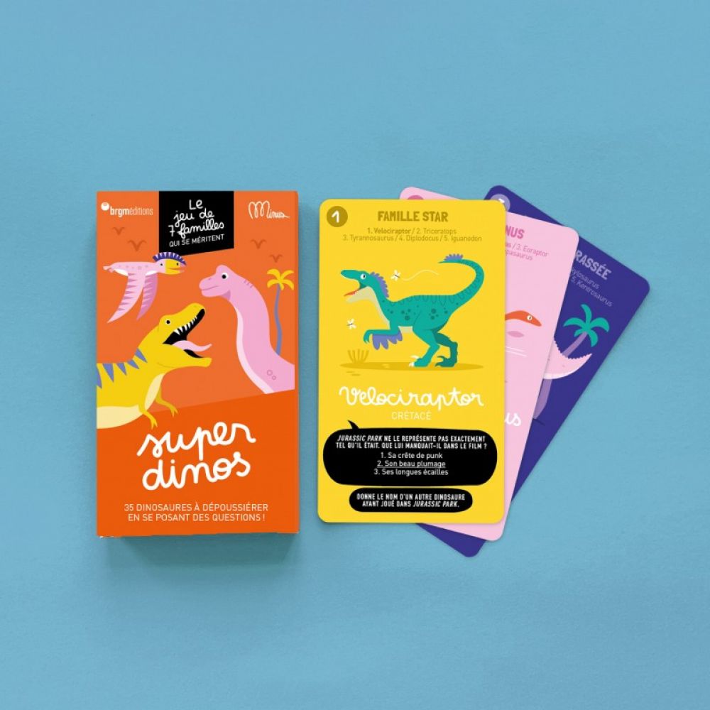 JEU DES 7 FAMILLES - SUPER DINOS -Edition Minus