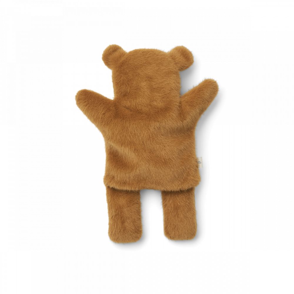 LIEWOOD - HONOR BEAR HAND PUPPET - GOLDEN CARAMEL