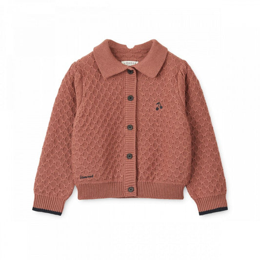 LIEWOOD - JANE KNIT CARDIGAN - DARK ROSETTA