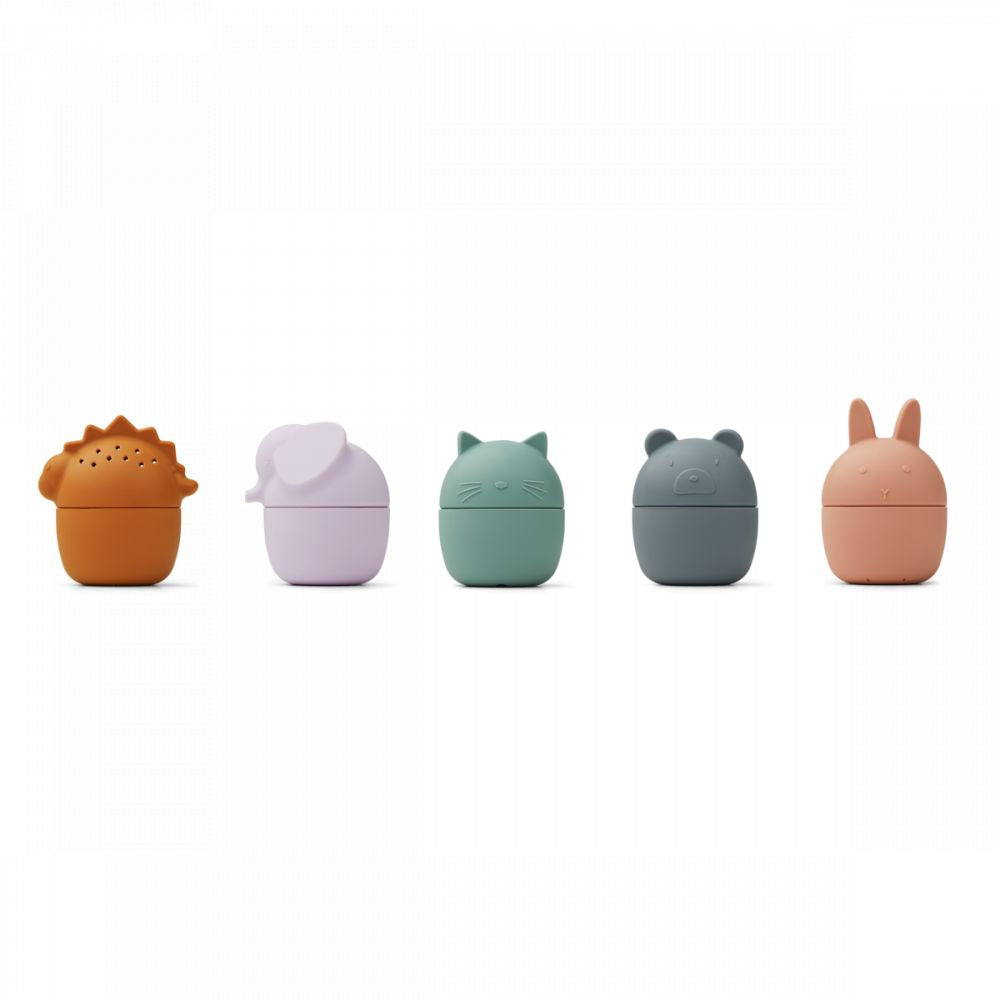 LIEWOOD - JOUETS DE BAIN GABY, PAQUET DE 5 - MULTI MIX