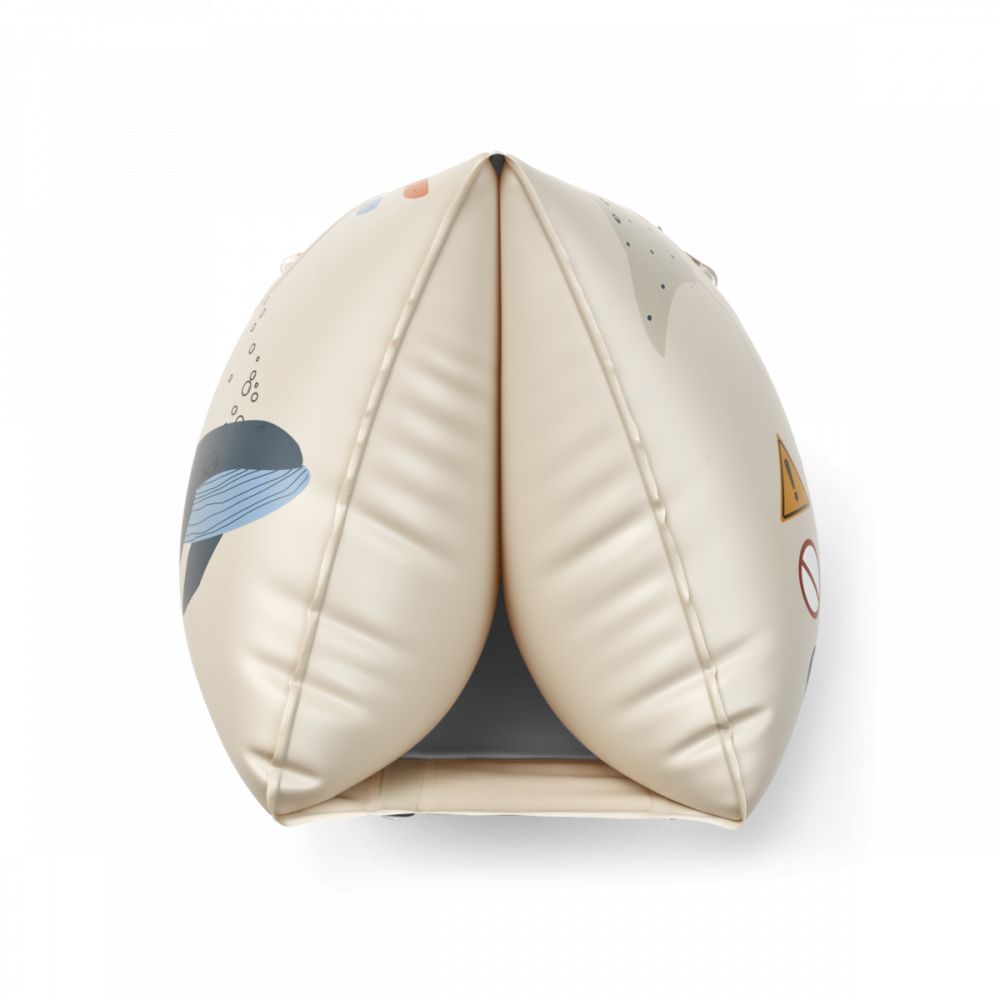 ENSEMBLE DE 2 AILES DE BAIN IMPRIMEES SHIRLEY - SEA CREATURE / SANDY