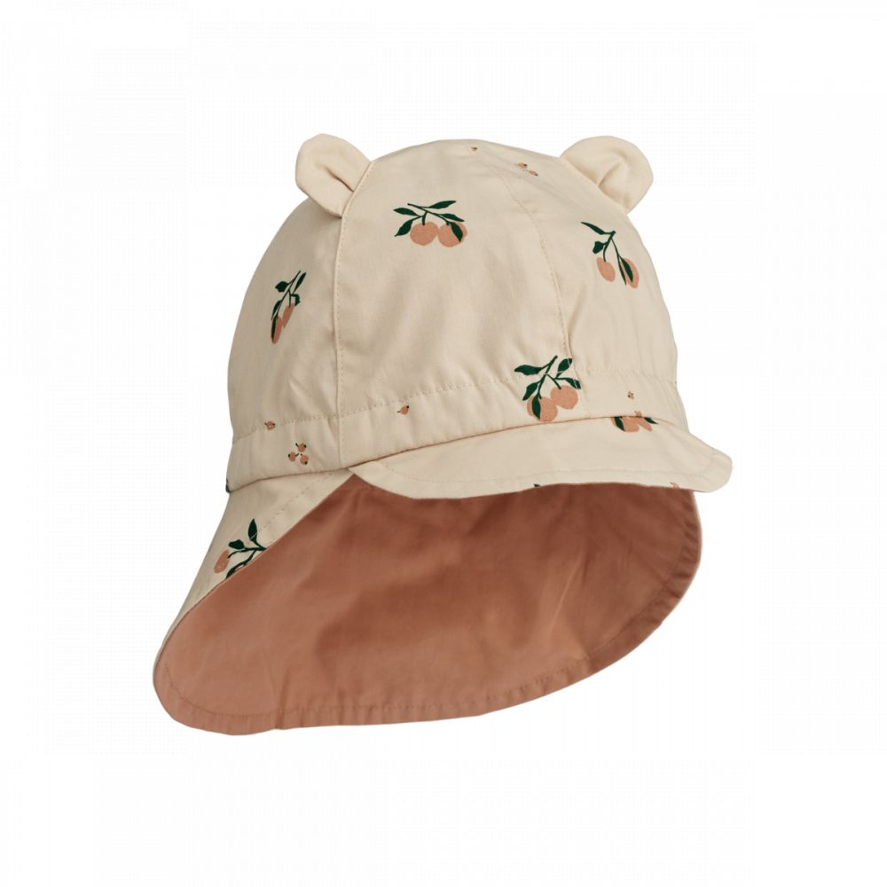 LIEWOOD - CHAPEAU DE SOLEIL EN LIN GORM AVEC OREILLES  - PEACH SEASHELL / PALE TUSCANY