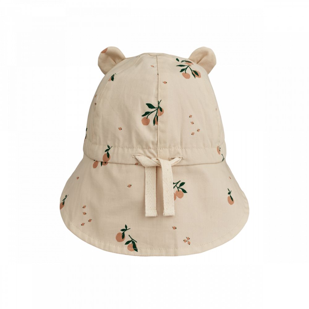 LIEWOOD - CHAPEAU DE SOLEIL EN LIN GORM AVEC OREILLES  - PEACH SEASHELL / PALE TUSCANY