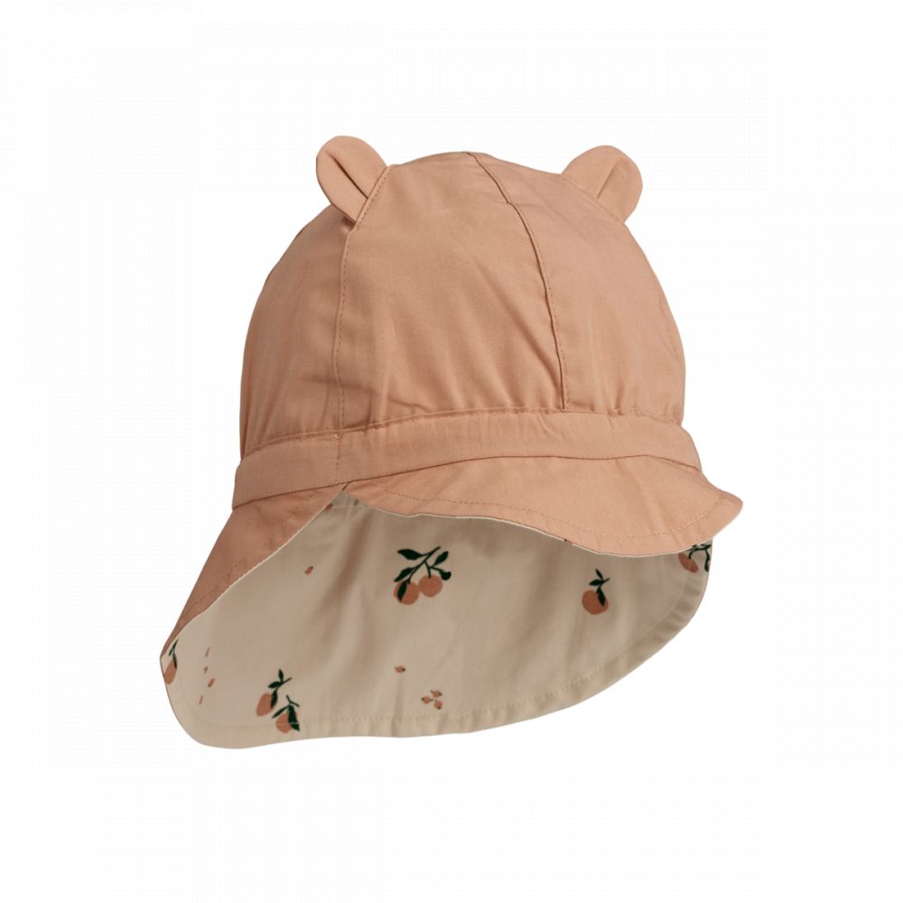 LIEWOOD - CHAPEAU DE SOLEIL EN LIN GORM AVEC OREILLES  - PEACH SEASHELL / PALE TUSCANY