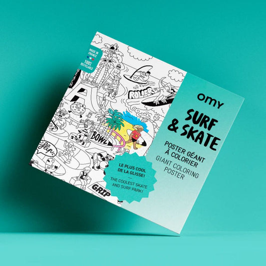 OMY - POSTER GEANT A COLORIER - SURF & SKATE