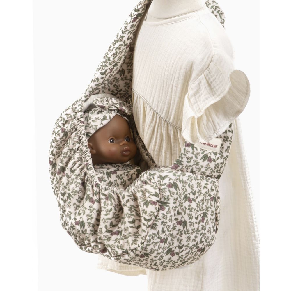 MINIKANE - BABIES - PORTE POUPEE HAMAC EN GAZE DE COTON AMELIE