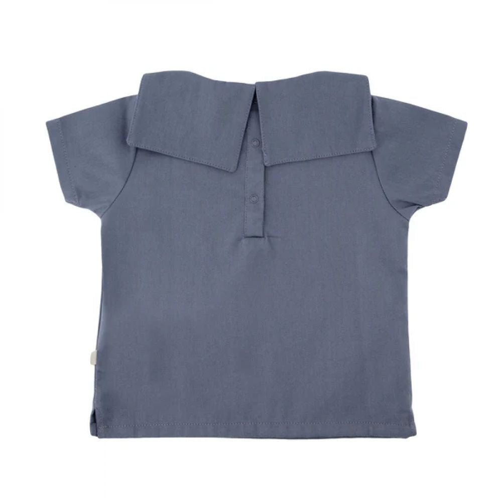 LES ENFANTINES - BLOUSE MARINE JEAN BEBE