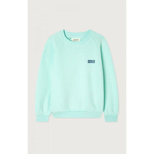 AMERICAN VINTAGE - SWEAT ML COL ROND GLACIAL VINTAGE 7+