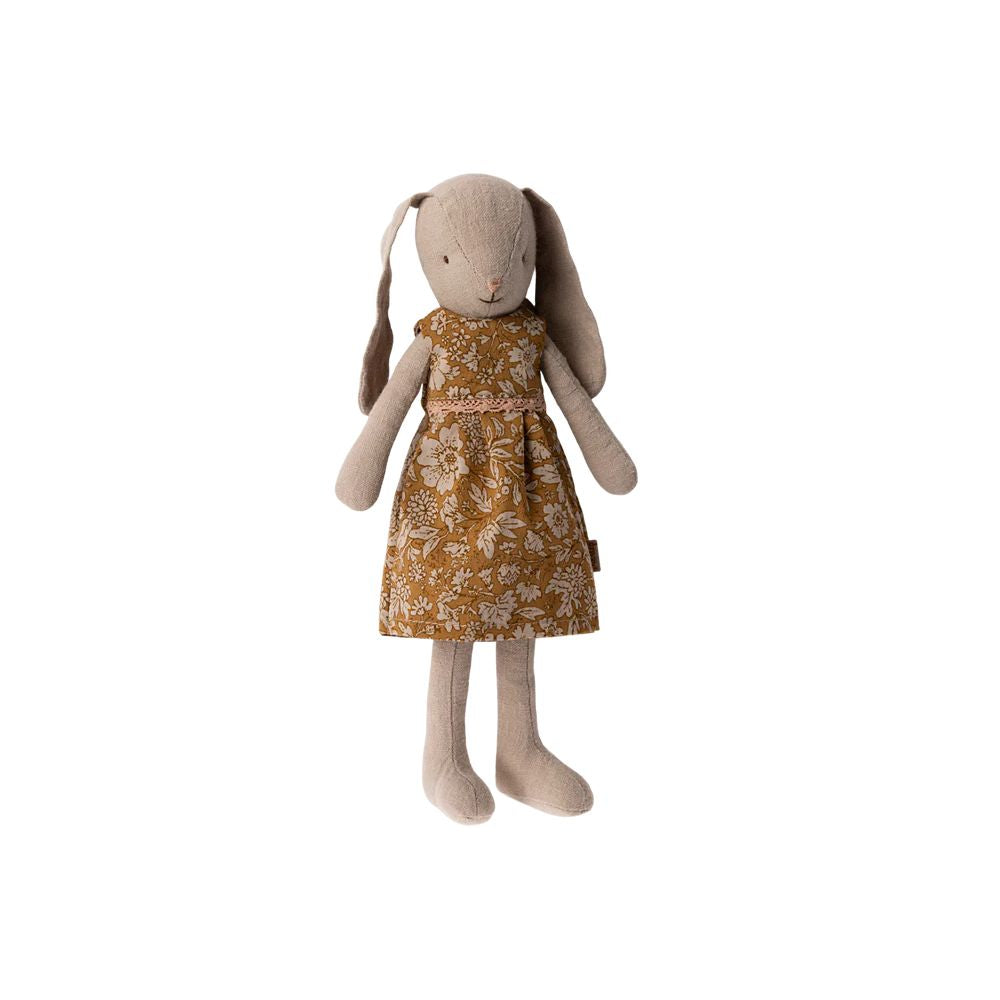 MAILEG - LAPIN TAILLE 2, CLASSIQUE ROBE A FLEUR