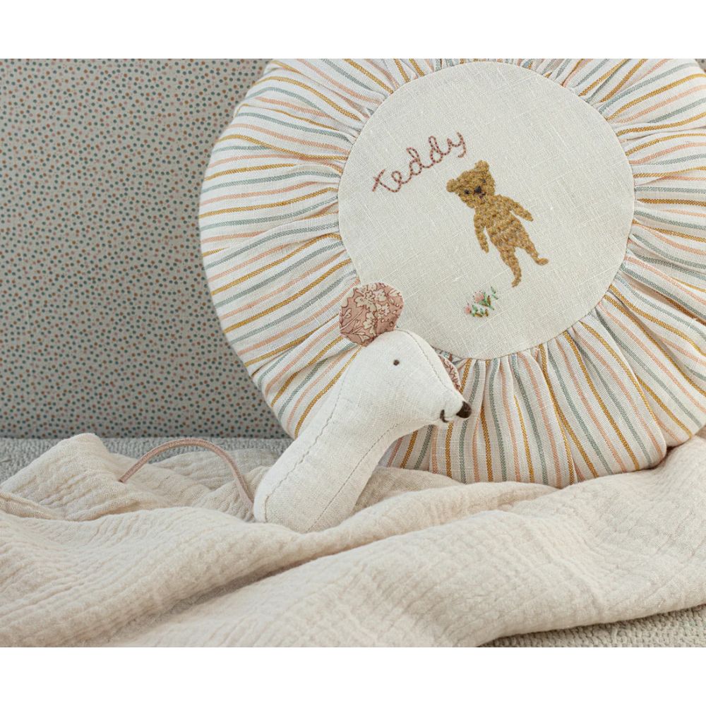 LULLABY FREINDS - HOCHET SOURIS BLANC NATURE -Maileg
