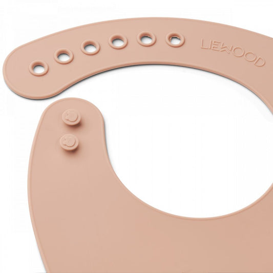 LIEWOOD - TILDA SILICONE BIB 2-PACK - CAT ROSE